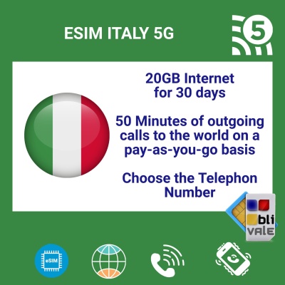 blivale_en_esim_italy_5g_onetime_20gb_internet_50_minutes_telephon_number_1080x1080 eSIM para ITALIA (IT) con 20 GB y 50 minutos y número de teléfono