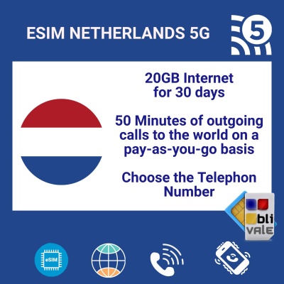 blivale_en_esim_netherlands_5g_20gb_internet_50_minutes_telephon_number_1080x1080 eSIM for NETHERLANDS (NL) with 20GB and 50 Minutes and Telephone Number